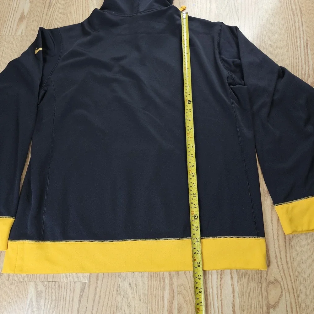 Nike Iowa Hawkeyes Hoodie Mens Large Black Therma-Fit ‎ Football NCAA College